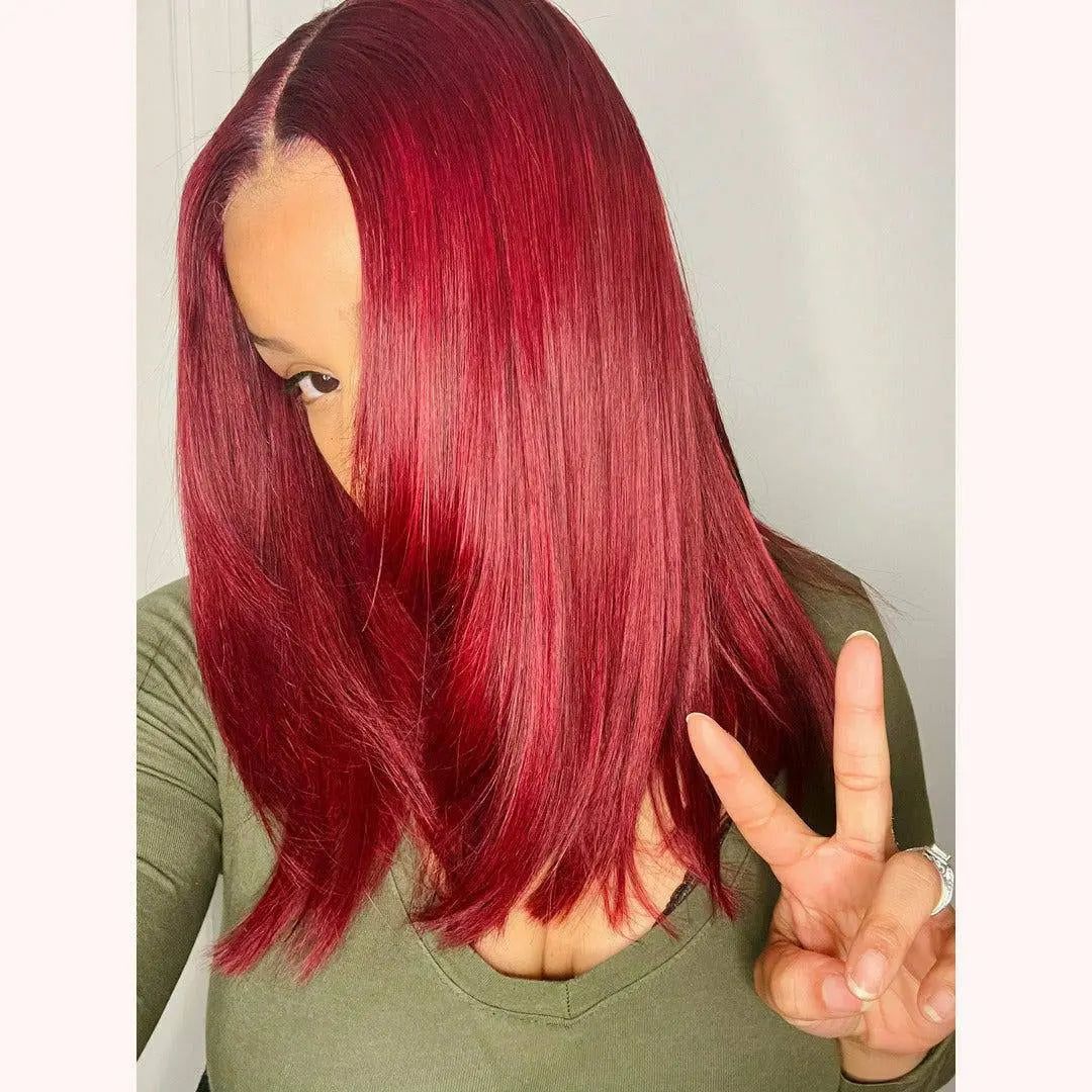 99J Wig - 4x4 Lace Closure Wig - Le Chic Tresses
