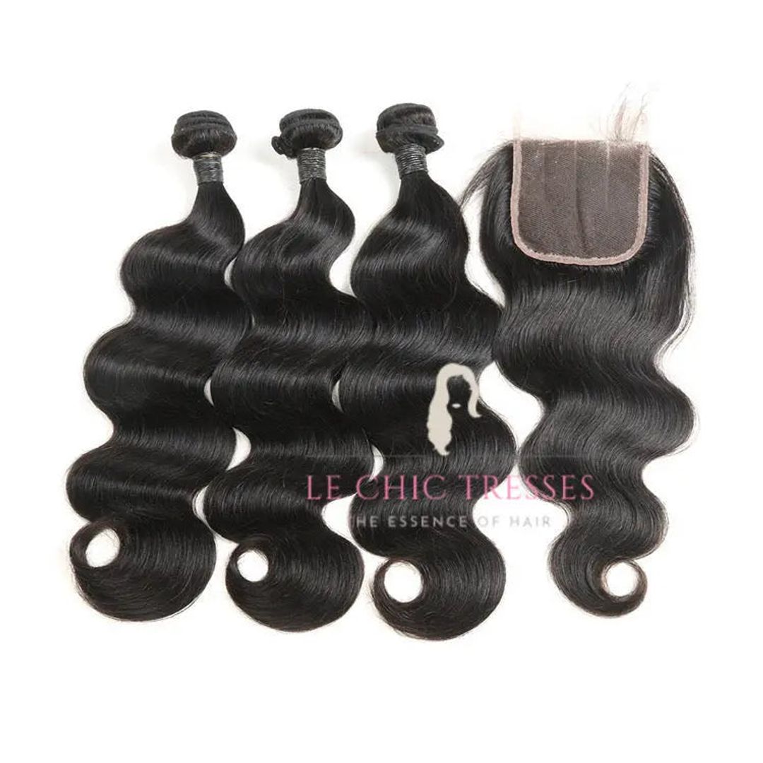 Body Wave Bundle Deals With Closure - Le Chic Tresses
