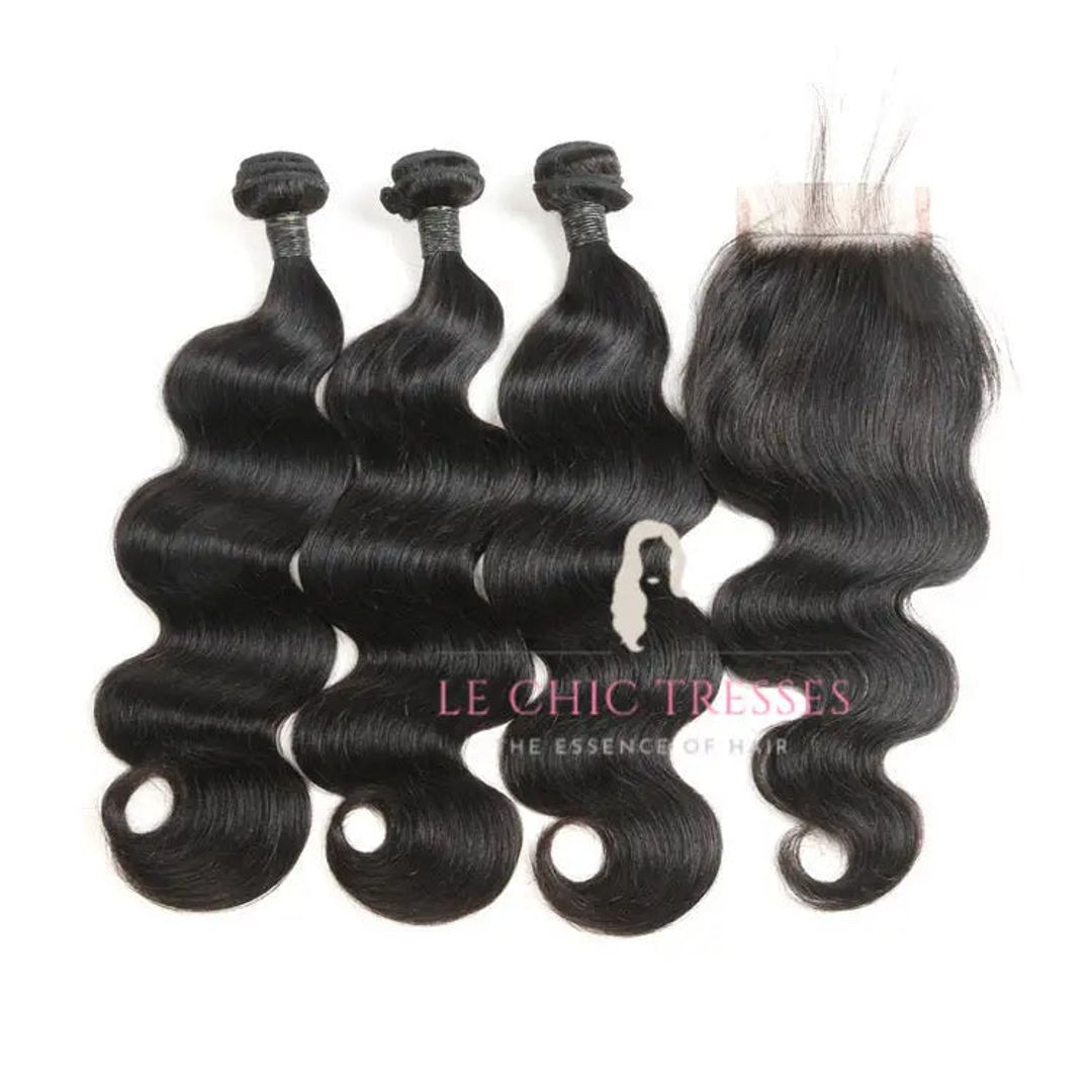 Body Wave Bundle Deals With Closure - Le Chic Tresses