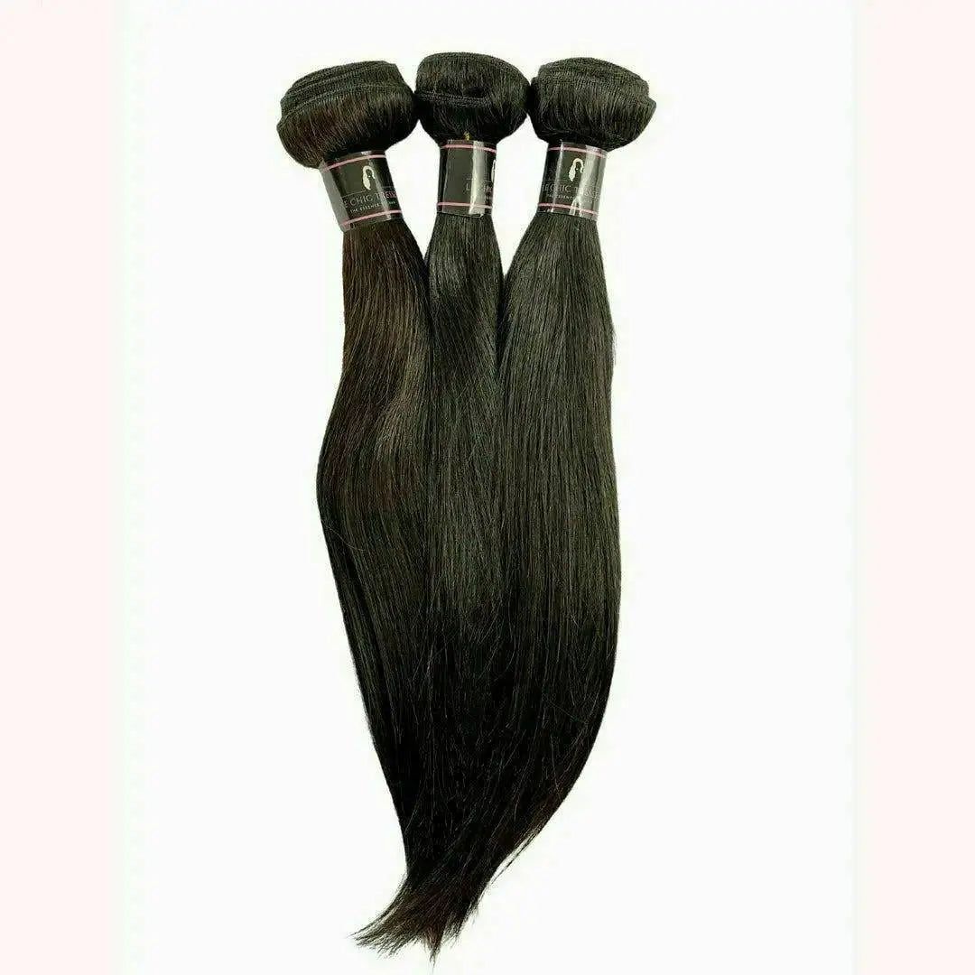 3 Bundle Deals - Raw Human Hair - Straight - Le Chic Tresses