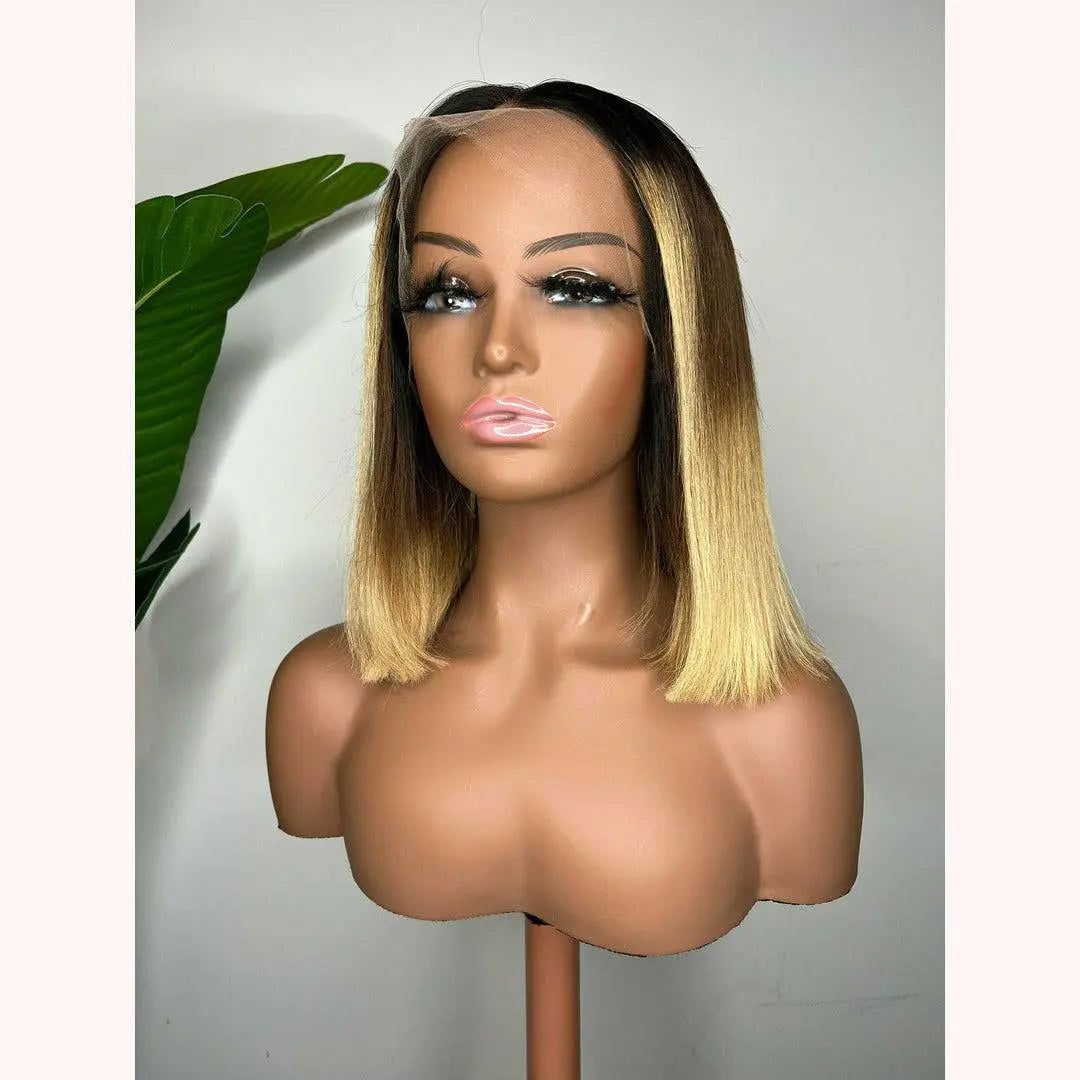 Ready To Wear Wigs - Blonde Ombre Bob - 13x6 HD Lace Front Wig - CoCo - Le Chic Tresses
