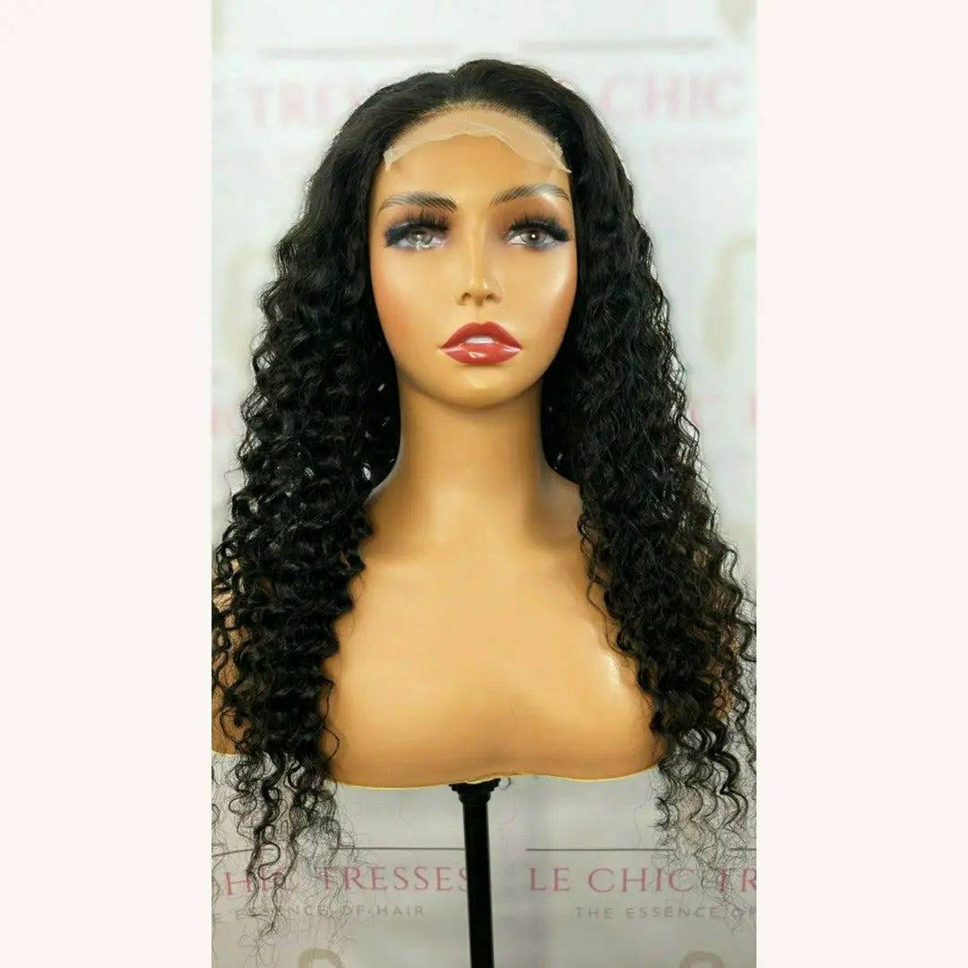 Deep Wave Closure Wig - 4x4 Lace Closure Wig - Le Chic Tresses