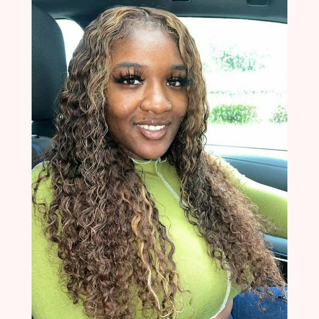 Deep Wave Closure Wig - 4x4 Lace Closure Wig - Le Chic Tresses
