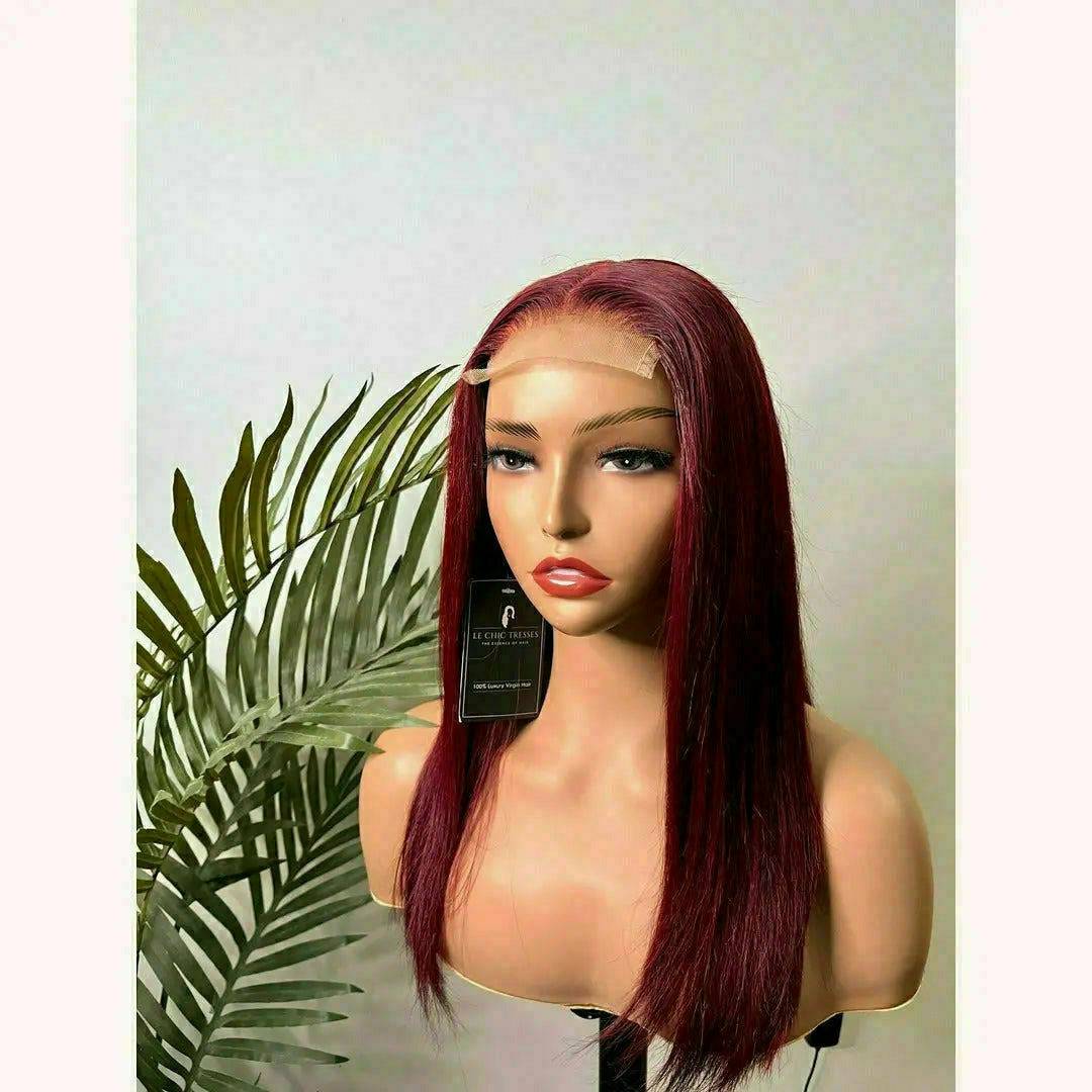 99J Wig - 4x4 Lace Closure Wig - Le Chic Tresses