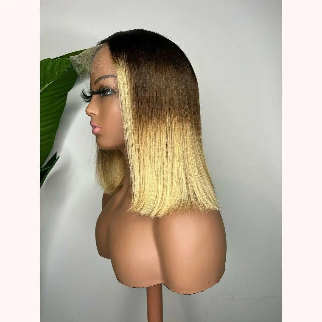 Ready To Wear Wigs - Blonde Ombre Bob - 13x6 HD Lace Front Wig - CoCo - Le Chic Tresses